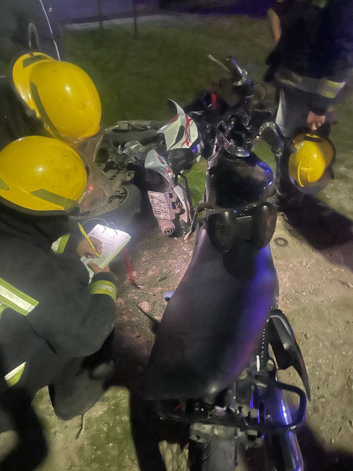 Accidente de moto caso real