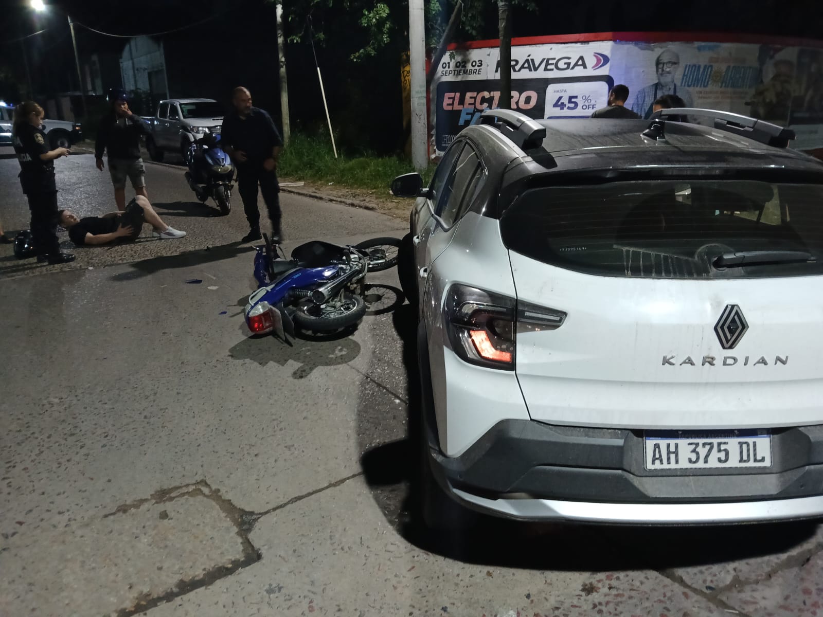 Accidente de moto caso real