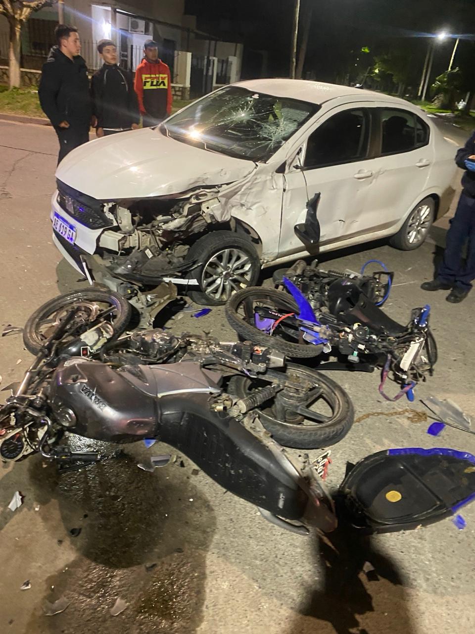 Accidente de moto caso real